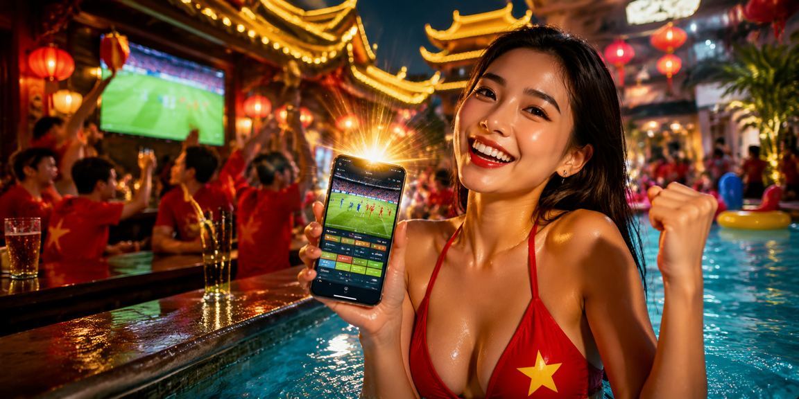 Người dùng tại Huế đọc thống kê kèo thể thao trên điện thoại trước trận đấu