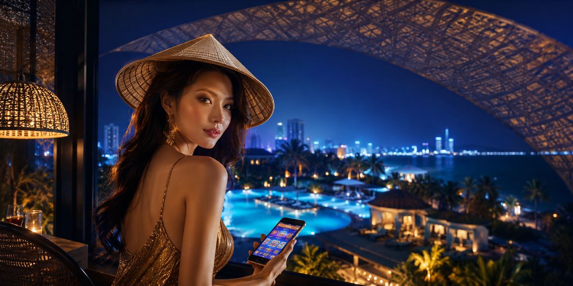 Người chơi sử dụng ứng dụng casino trên điện thoại tại Mũi Né